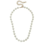 Chloe Beaded Pearl Necklace in Ivory