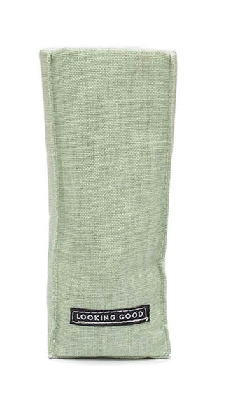 "LOOKING GOOD" STANDING TRIANGULAR WEIGHTED EYEGLASSES HOLDER IN GIFT BOX