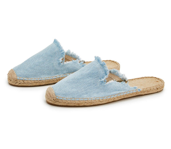 Step Forward Denim Espadrille Slide