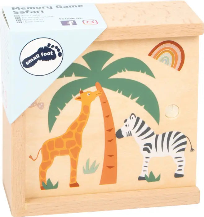 Small Foot Wooden Toys Safari Themed Memory Game