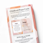 Childhood Prayer Cards | Bible Verse Cards for Kids
