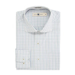 East Point Tailored Fit Spread Quad Button Down - Dusty Blue