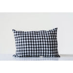 Black and White Gingham Pillow
