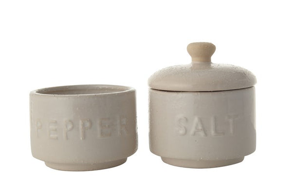 Stackable Salt and Pepper Pots