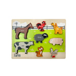 Animal Puzzles 3-Pack - Chunky Pieces 6 piece Puzzles