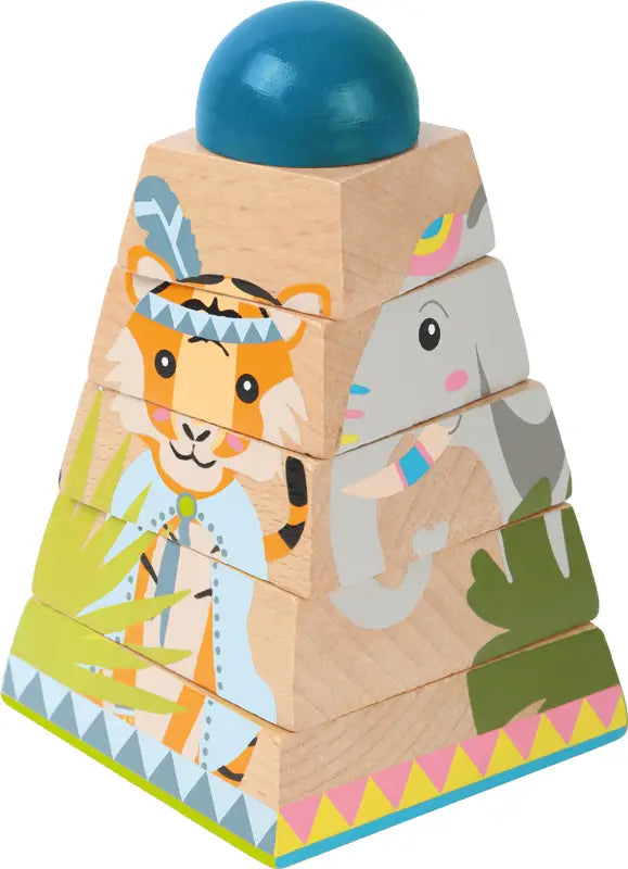 Small Foot Spinning Tower Puzzle Jungle Theme