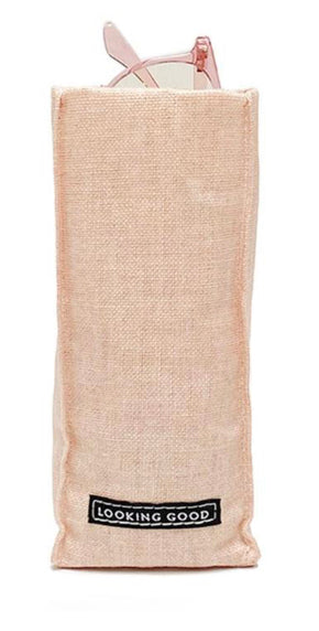 "LOOKING GOOD" STANDING TRIANGULAR WEIGHTED EYEGLASSES HOLDER IN GIFT BOX