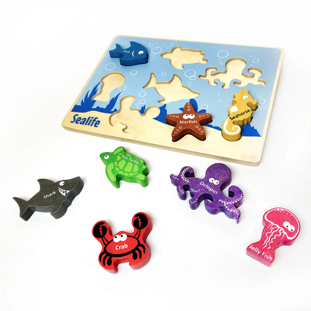 Animal Puzzles 3-Pack - Chunky Pieces 6 piece Puzzles