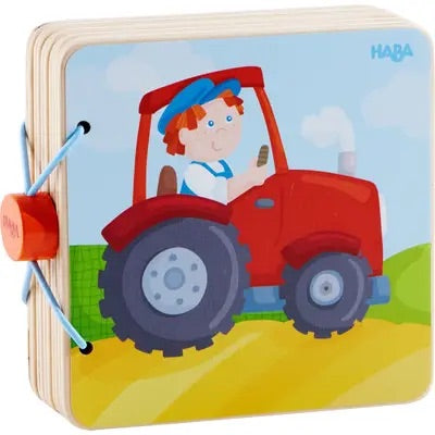 Wooden Baby Book Tractor