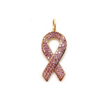 Pink Pave Breast Cancer Ribbon