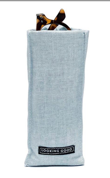 "LOOKING GOOD" STANDING TRIANGULAR WEIGHTED EYEGLASSES HOLDER IN GIFT BOX