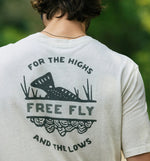 Highs & Lows Tee Heather Oyster