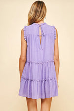 Tiered Mini Dress - Lavender