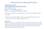 Pineapple Pecan Cheesespread Mix