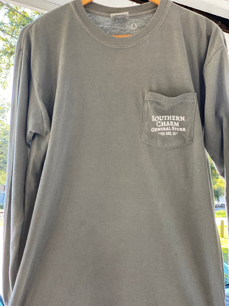 Southern Charm Long Sleeve T-Shirt Grey