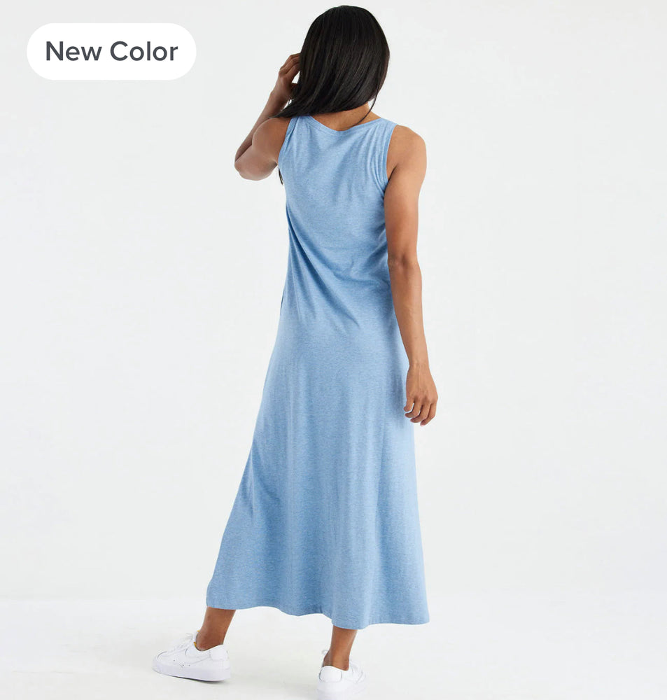 Women's Bamboo Heritage Midi Dress Heather Azul